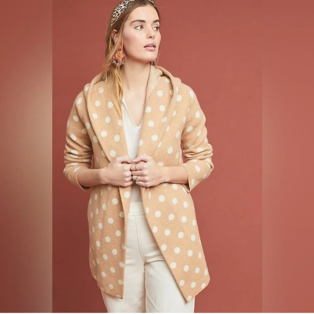 Field Flower Wool Hooded Cardigan (Anthropologie)